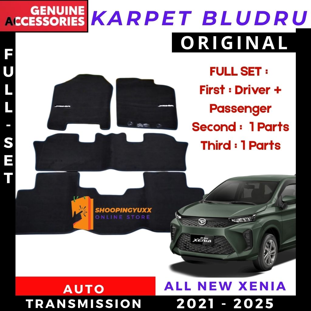 Original Bludru Carpet All New Xenia 2022-2025 up Car Accessories Genuine Daihatsu Automotive Accessories Giá 298,150 Đồng*Miễn phí vận chuyển
