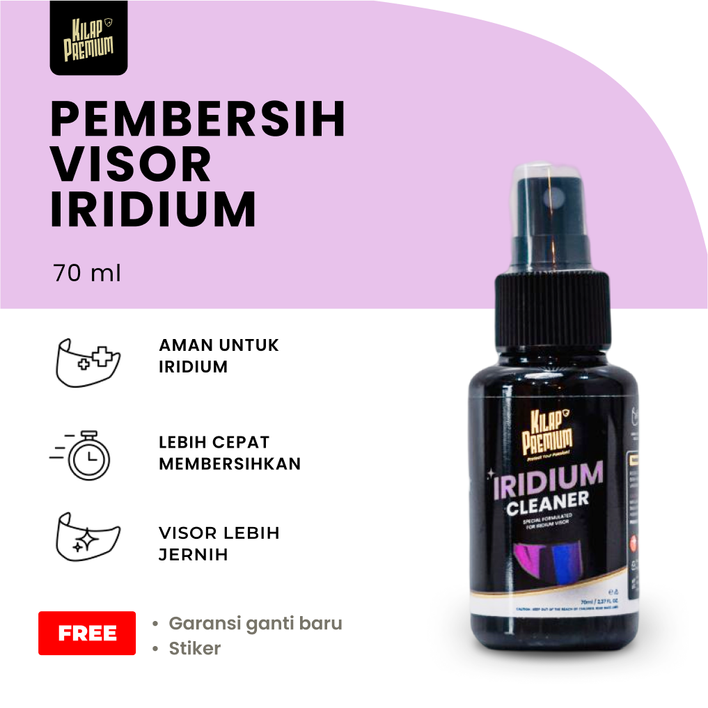Premium Shine - Iridium Cleaner | Iridium Safe Car Visor Cleaner Harga 60,467 rupiah*Gratis Ongkir