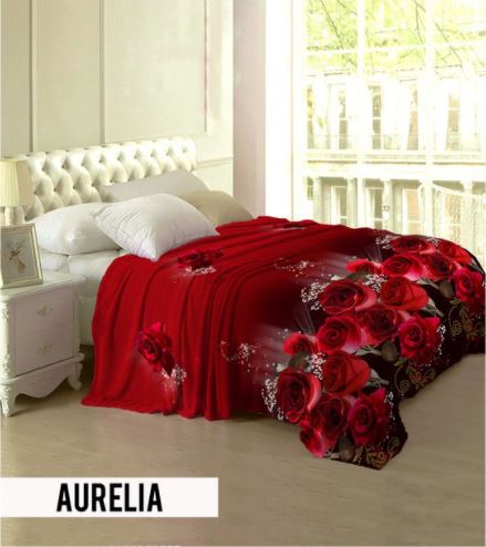 Lady Rose fleece soft blanket UK 160x200cm auelijah