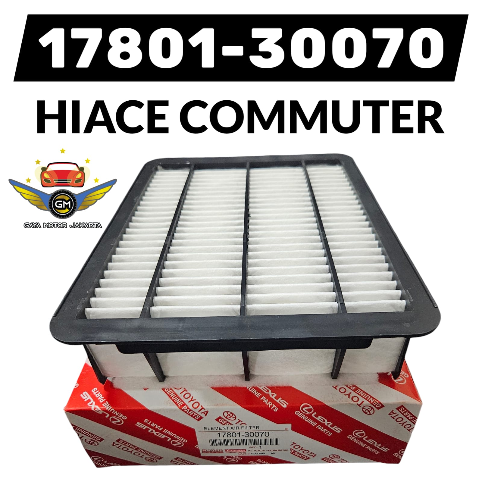 FILTER UDARA TOYOTA HIACE COMMUTER 17801-30070 Harga 99,000 rupiah*Gratis Ongkir