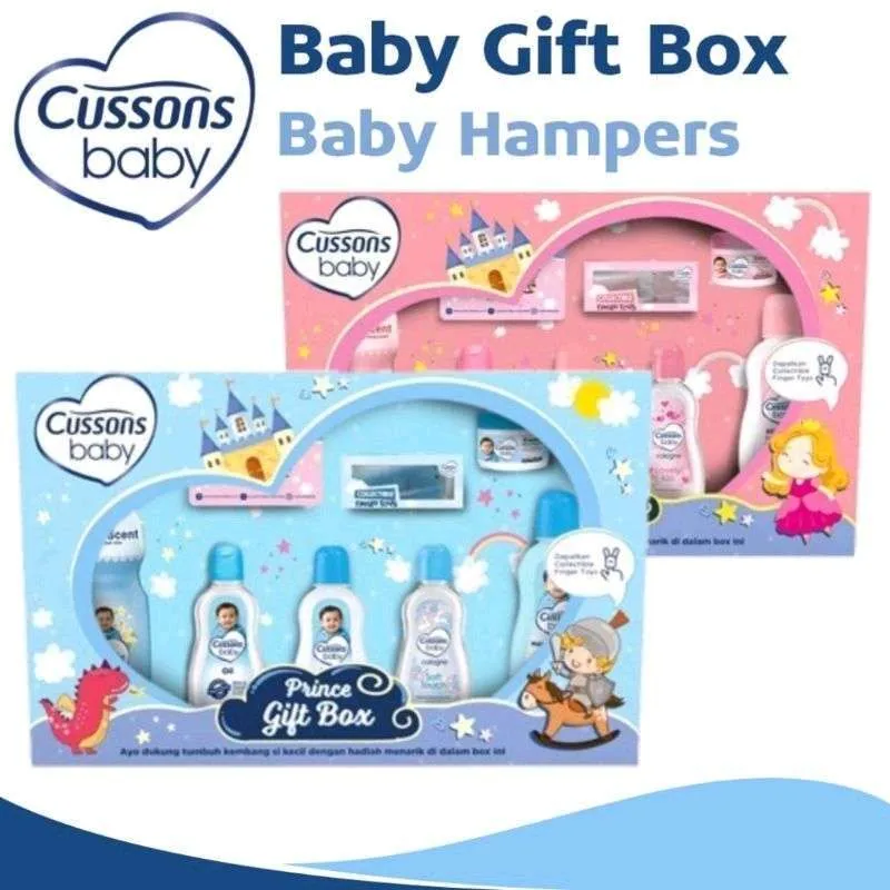 Cussons Baby hadiah box - Biru - Paket Hemat perlengkapan bayi SNI