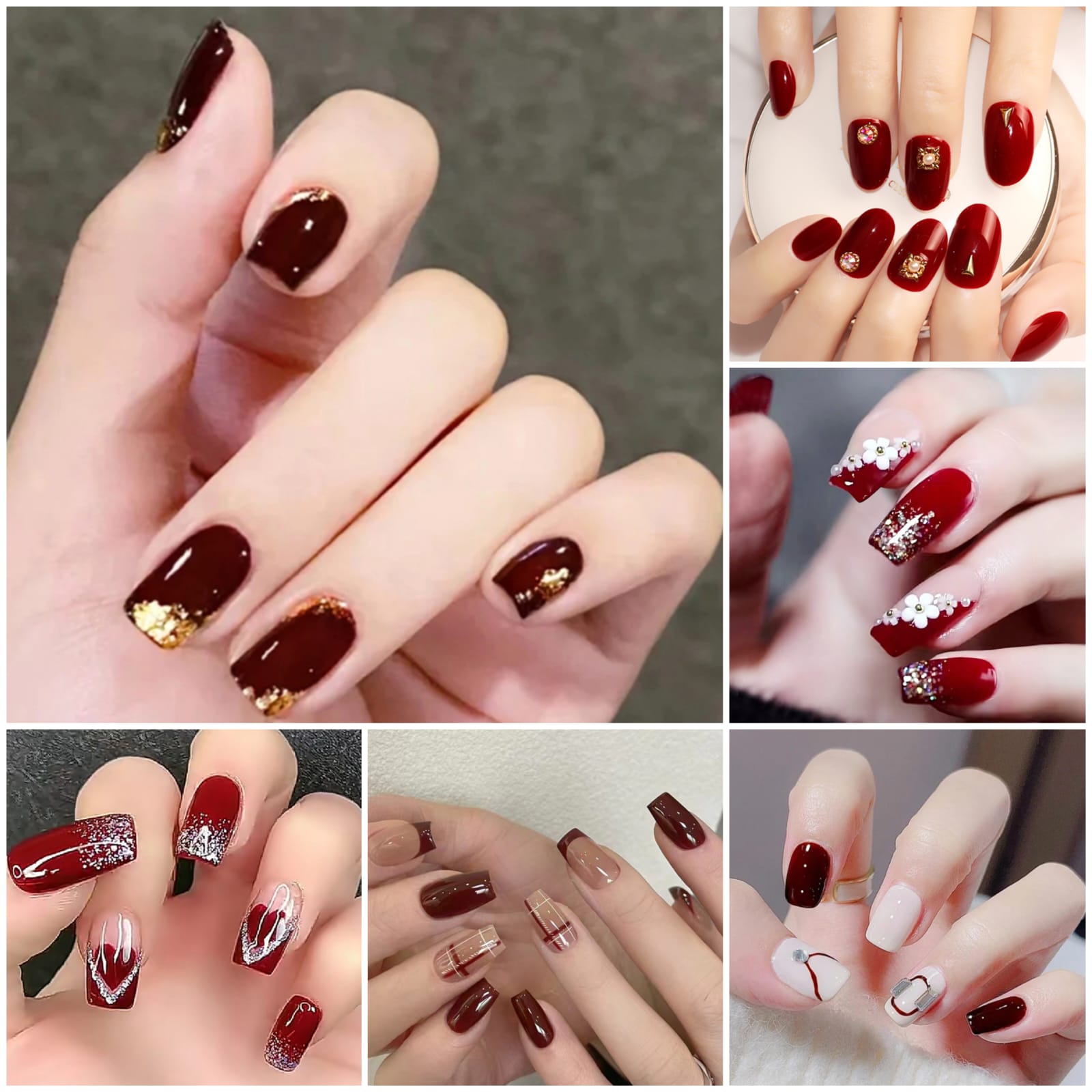 Elegant Maroon Nail Art Trends