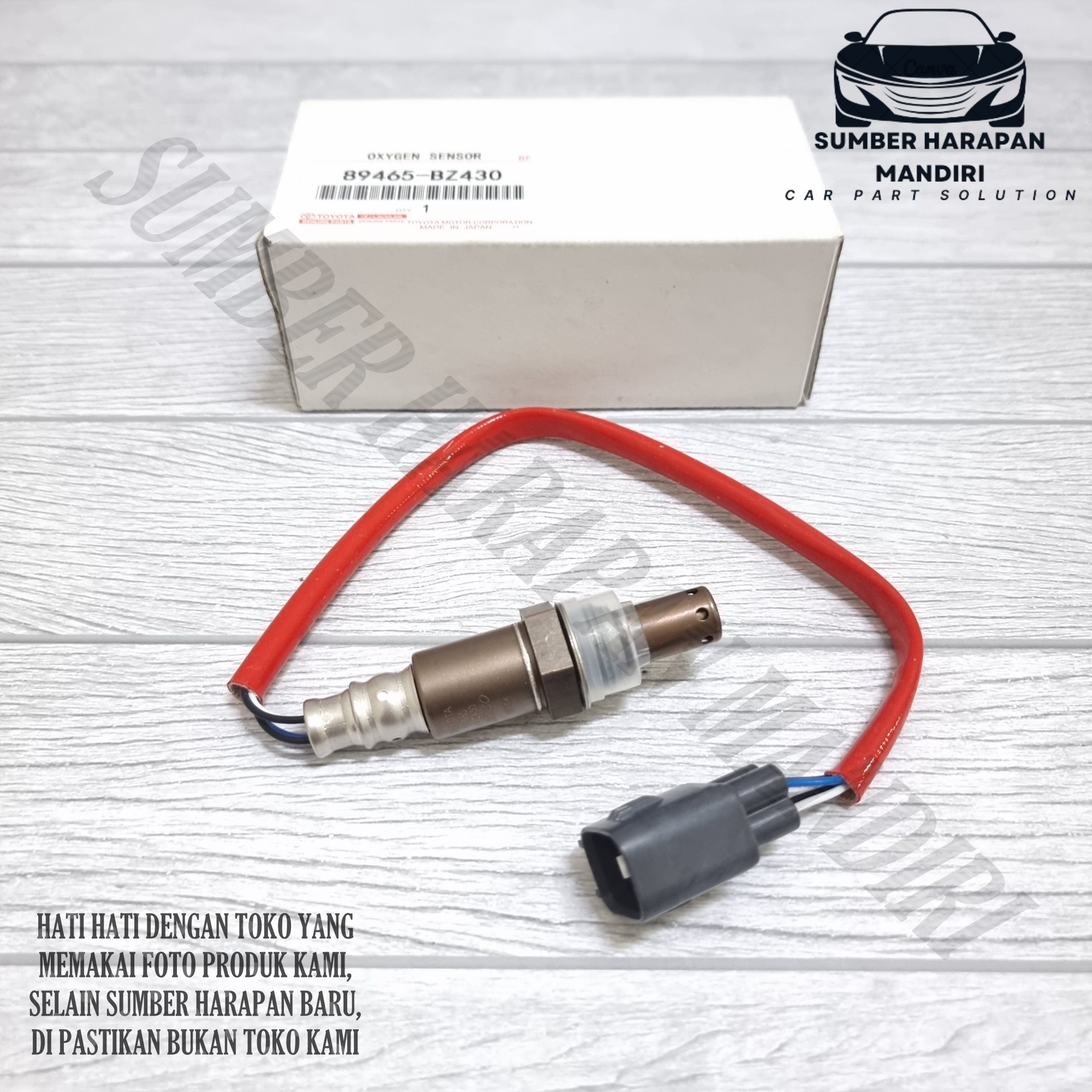 Sensor Oxygen Oksigen O2 Knalpot Grand New Avanza Great Xenia Veloz Calya Sigra 2015 2016 2017 2018 2019 2020 P/N 89465-BZ430 Harga 160,000 rupiah*Gratis Ongkir