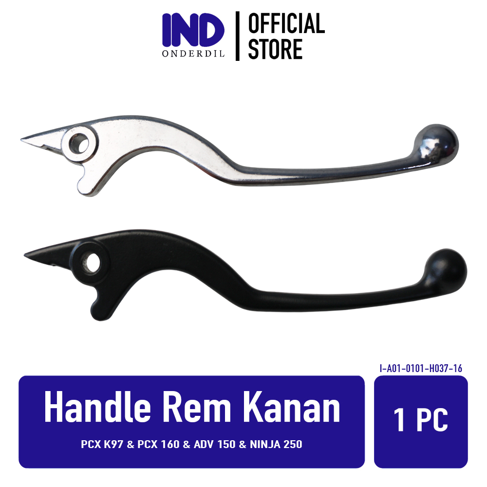 Ind Right Brake Handle Parts Pcx K97 160 & Adv 150 & Ninja 250 Handle Hendel Hendle Tuas Lever Tangan Right Chrome Black Harga 44,270 rupiah*Gratis Ongkir