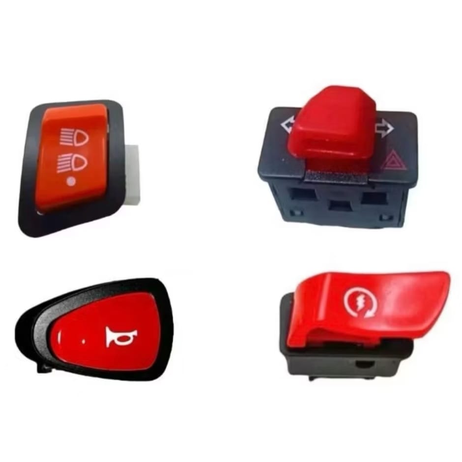 Vetnam Red Button Switch Package Red Switch Starter Horn Dim 3 Pin Socket Hazard Switch Vario125/150 Scoopyfi Beat Esp Harga 9,055 rupiah*Gratis Ongkir