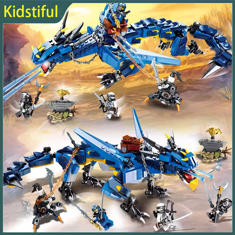 Kidstiful Mainan Ninja Dragon Temple of Hadiah Batu Bata Ninjago Mainan Pendidikan Untuk Anak Laki Laki