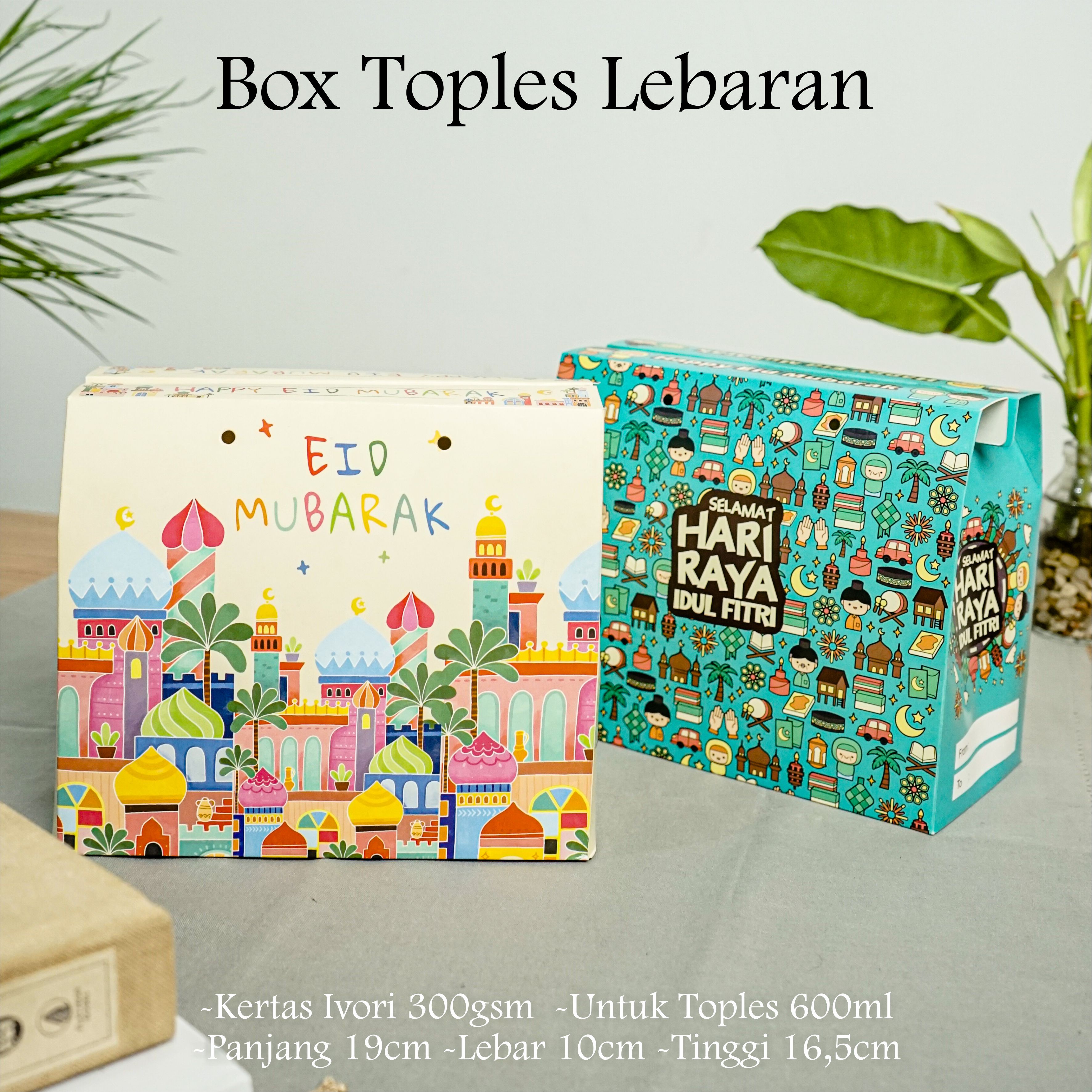 Box Hampers Lebaran - Box Toples kue lebaran - Box hampers