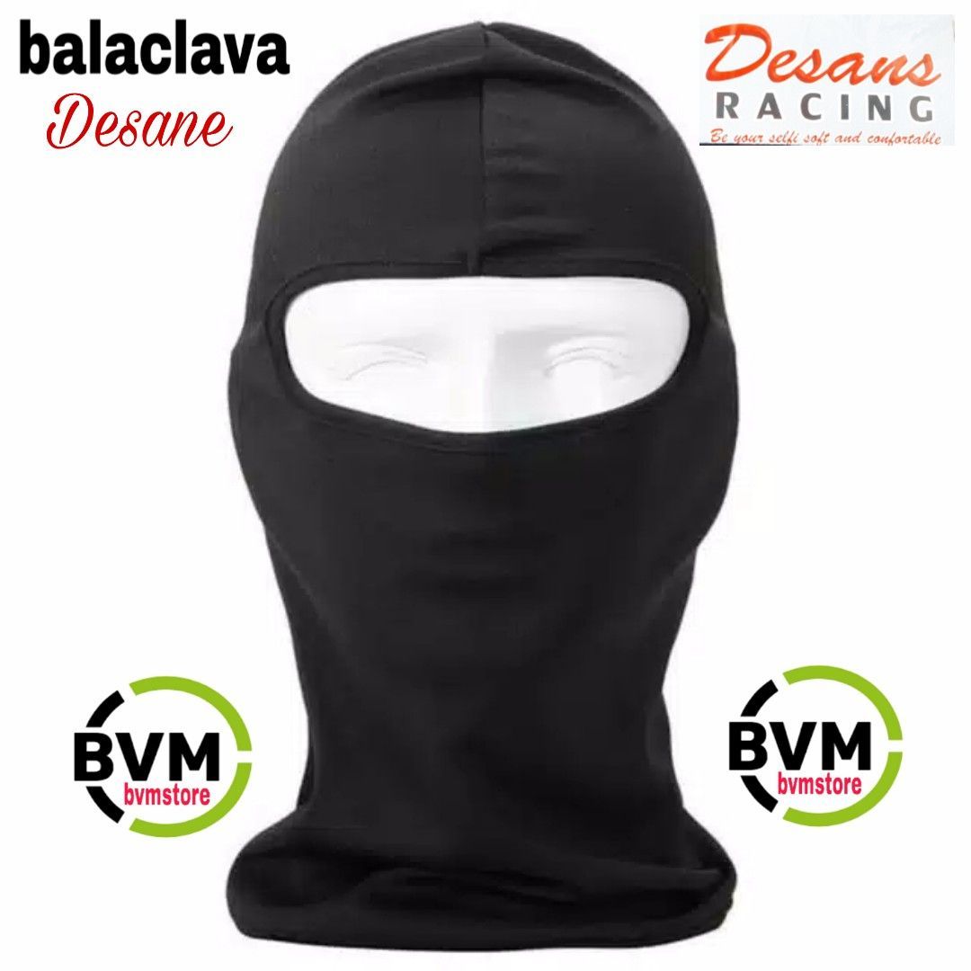 Balaclava Masker Muka Full Face Helem Hitam Motor Spandex bukan alpinestar Giá 8,000 Đồng*Miễn phí vận chuyển