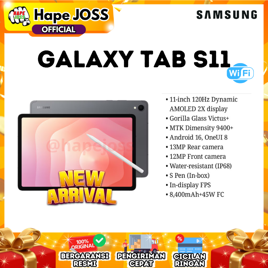 Samsung Galaxy Tab S11 12/256Gb Wifi Only 11Inch Official Guarantee Harga  14,999,000 Ringgit*Penghantaran Percuma