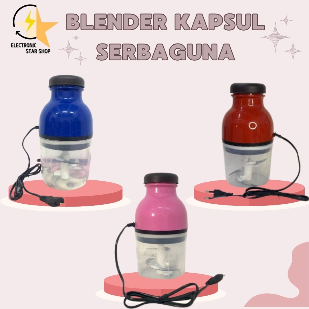 Electronicstar Capsule Blender 500ml Electric Portable Multipurpose Mpasi Blender Food Grade