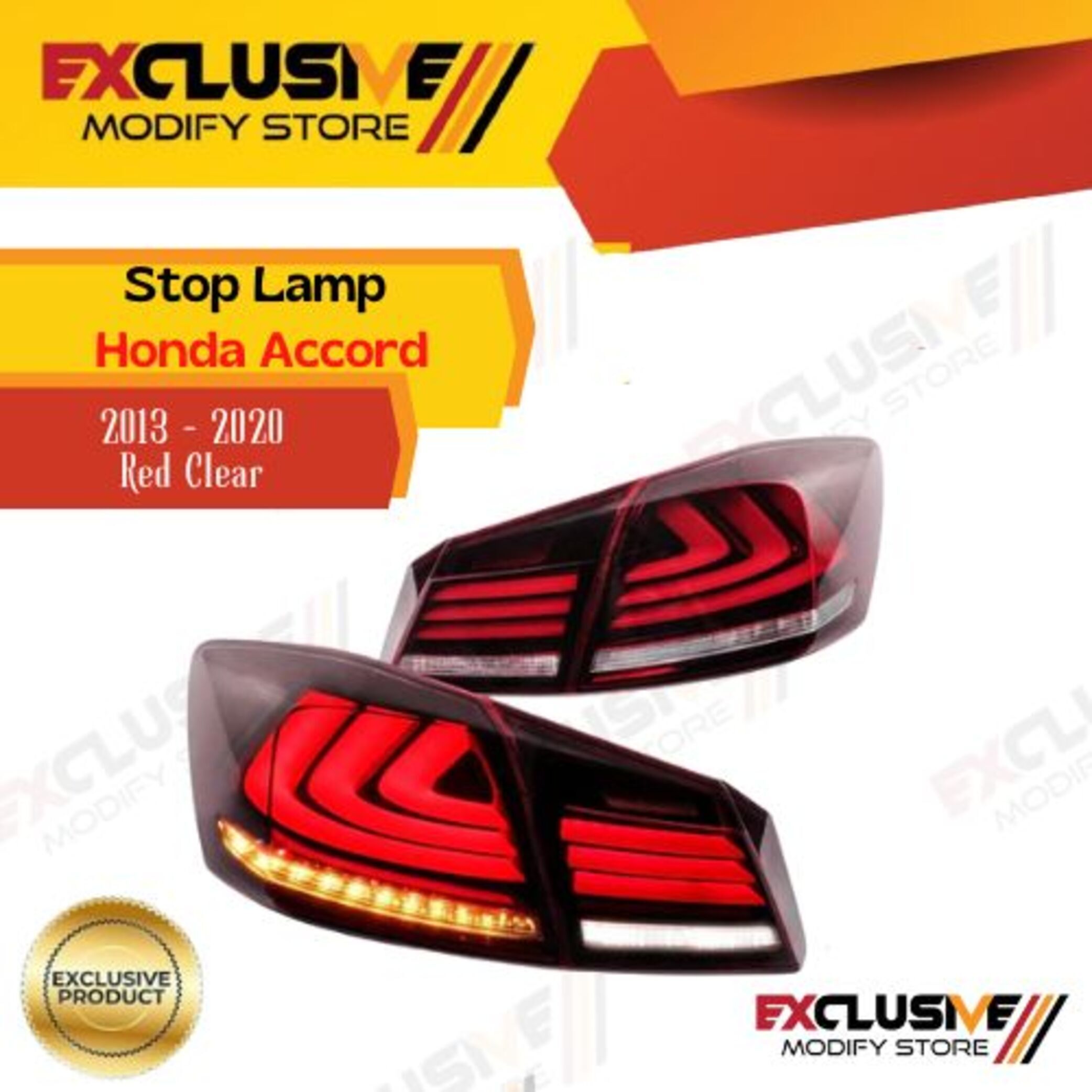 Stop Lamp/rear light for Honda Accord 2014 - 2016 Red clear Harga  4,500,000 Ringgit*Penghantaran Percuma