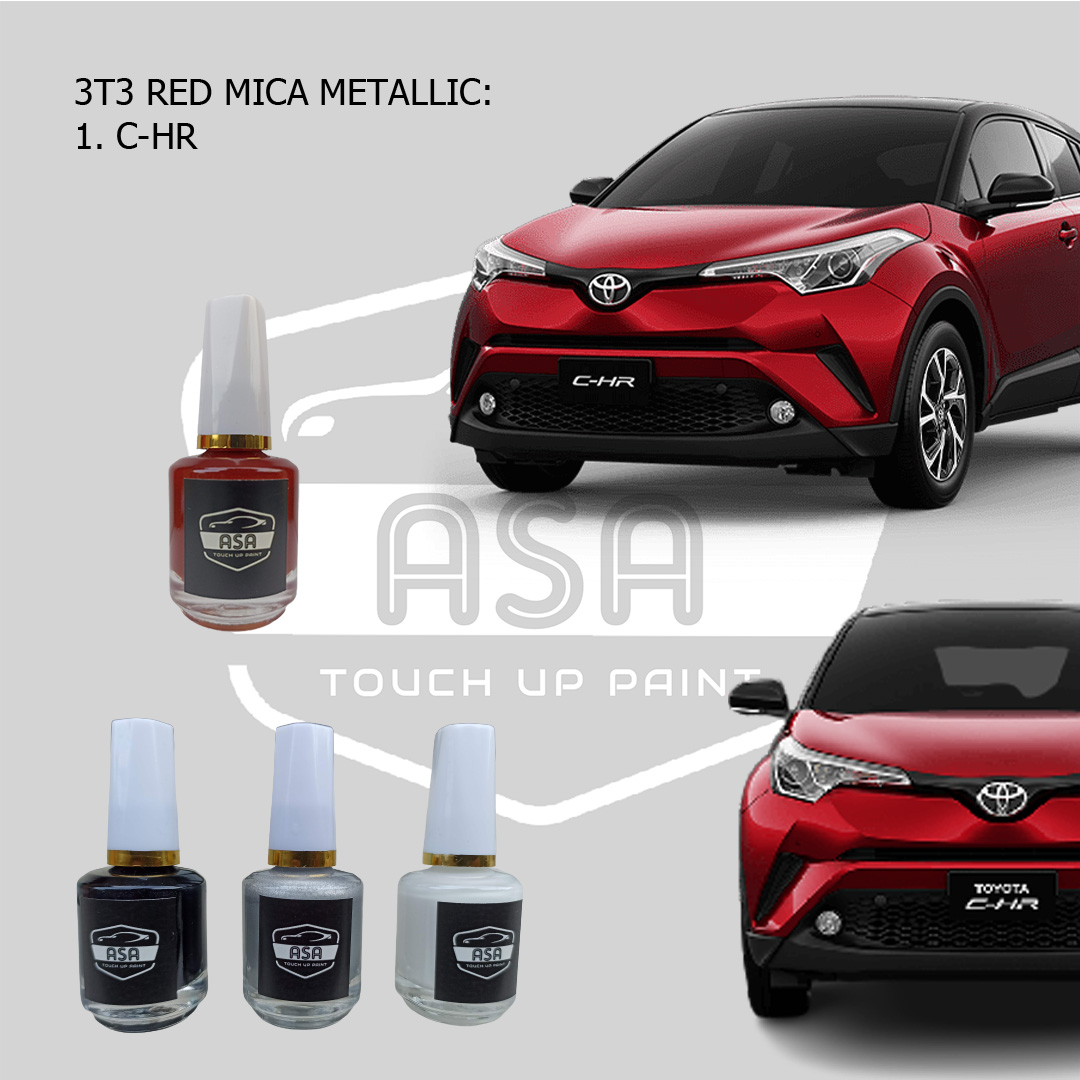 3T3 Cat Oles Penghilang Baret Lecet Mobil Toyota CHR Merah Red Mica Metalik Harga  52,900 Ringgit*Penghantaran Percuma