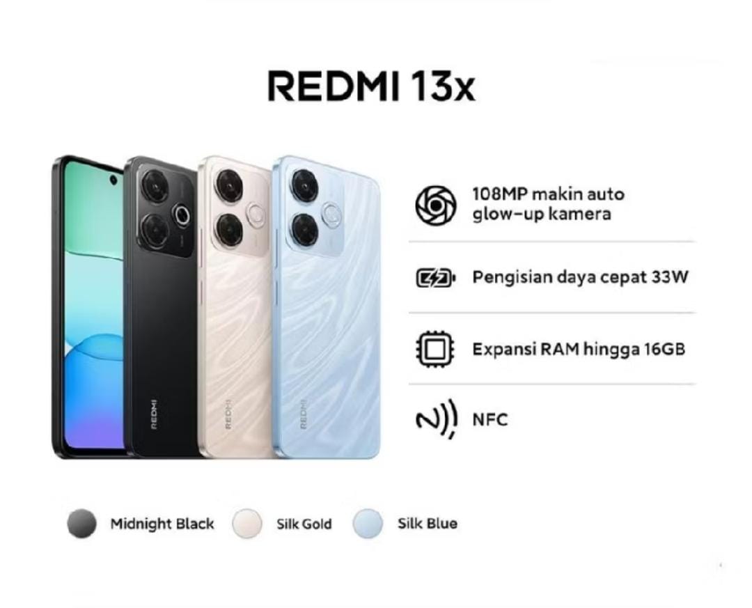 Redmi 13X／8＋256GB／silk gold／SIMフリー／グローバル Redmi 13X／8＋256GB／silk gold／SIMフリー／グローバル Redmi
