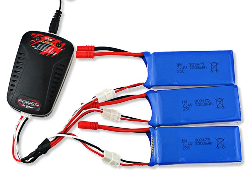 Chargeur Lipo 3 En 1 Pour Drone Syma X8SW X8SC X8C X8HW - Avec Câble De Charge - Neuf