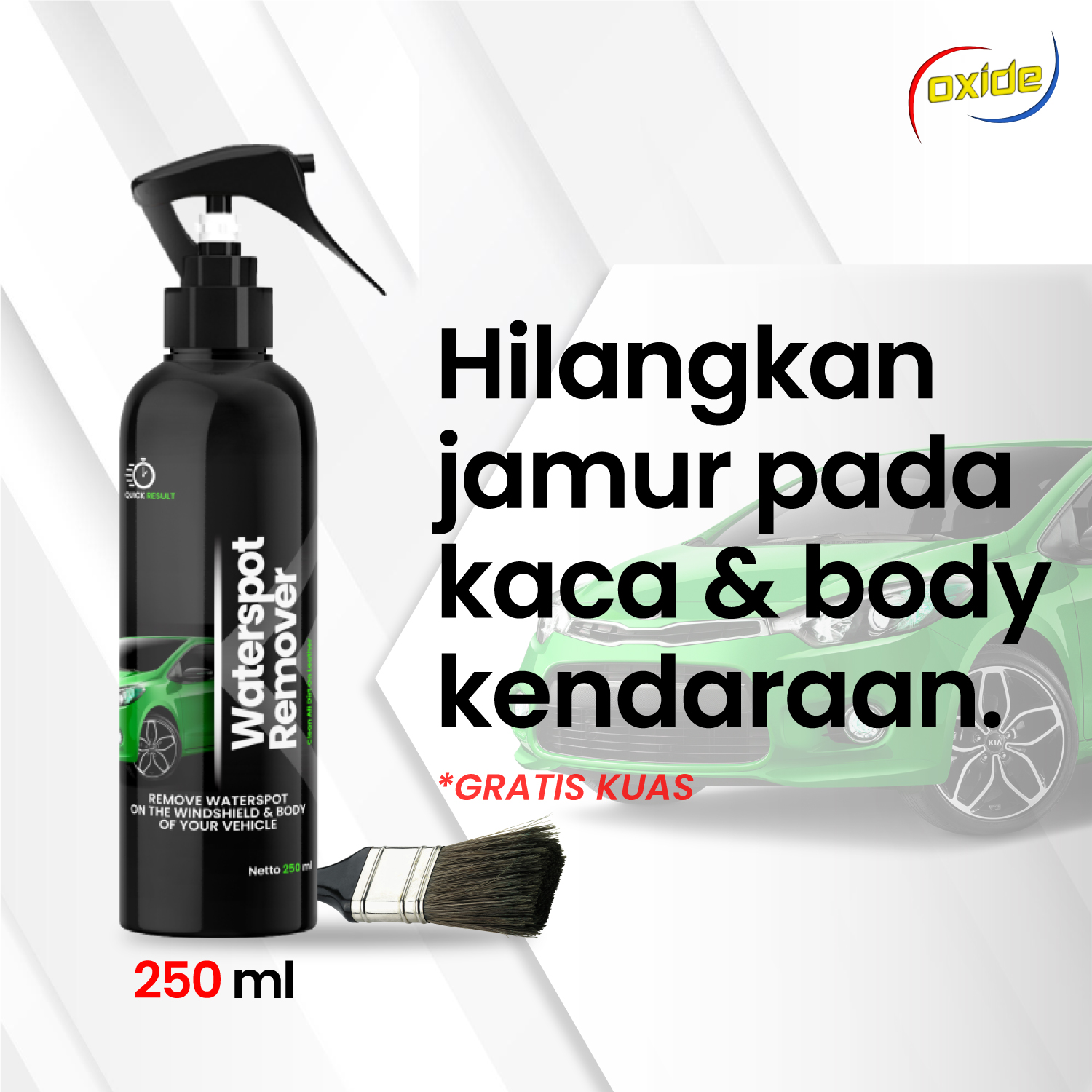 Oxide waterspot reliever mushroom glass. medicinal mushroom glass and stain body car vehicle. Anti mold glass Harga 47,000 rupiah*Gratis Ongkir