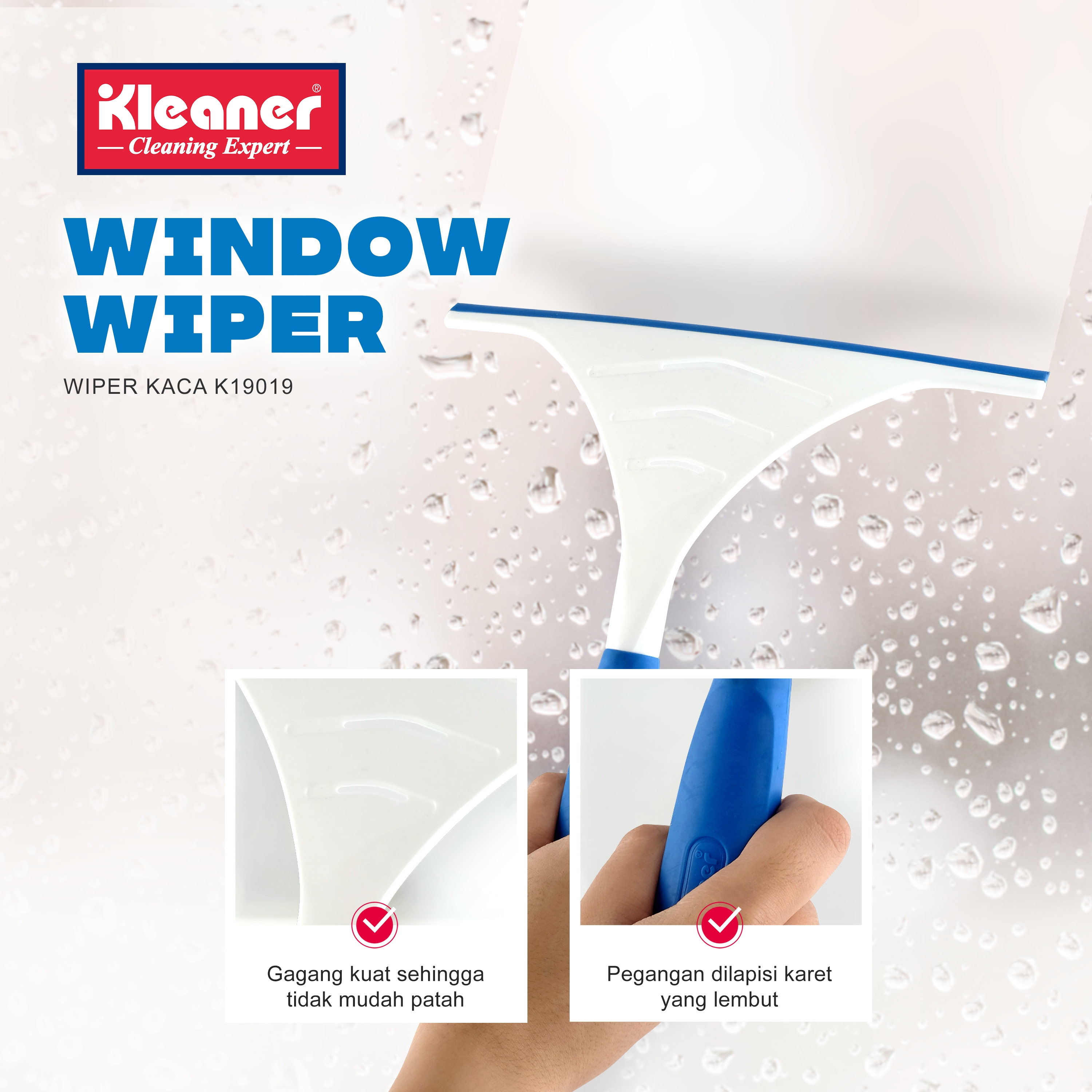 Kleaner Alat Pembersih Kaca 1 Pcs Karet Lembut Window Glass Wiper Alat Pembersih Kaca K19019 Harga 40,320 rupiah*Gratis Ongkir