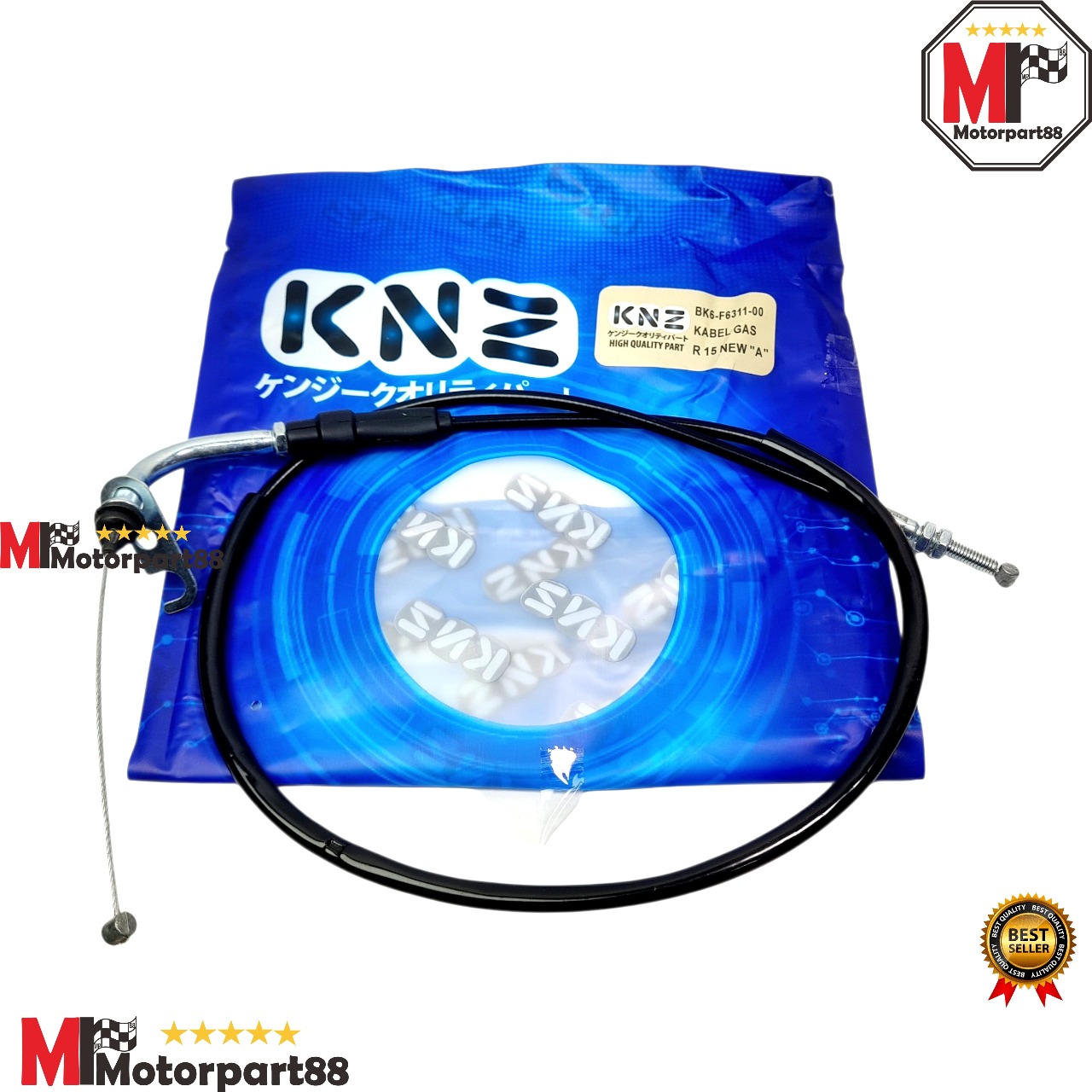 Gas rope cable KNZ R15 new R 15 new Bk6 a UP B down KNZ Harga 12,150 rupiah*Gratis Ongkir