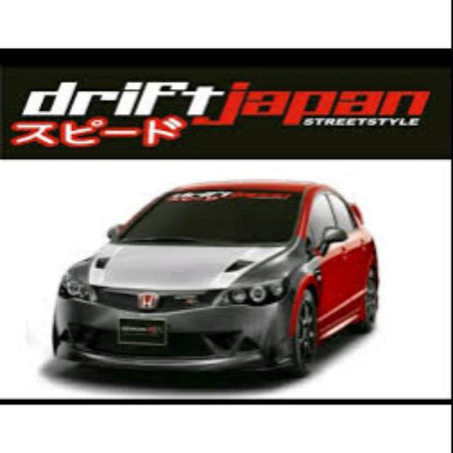 Stiker kaca depan mobil drift japan toyota honda suzuki keren murah terlaris Harga  50,000 Ringgit*Penghantaran Percuma