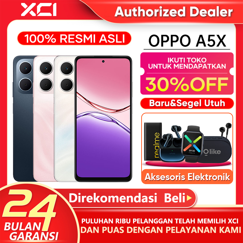 [New Launch] Oppo A5X (4/128)(6/128) - 6000Mah Battery 45W Supervooc, Ip65 Water and Dust Resistant Harga  1,899,000 Ringgit*Penghantaran Percuma
