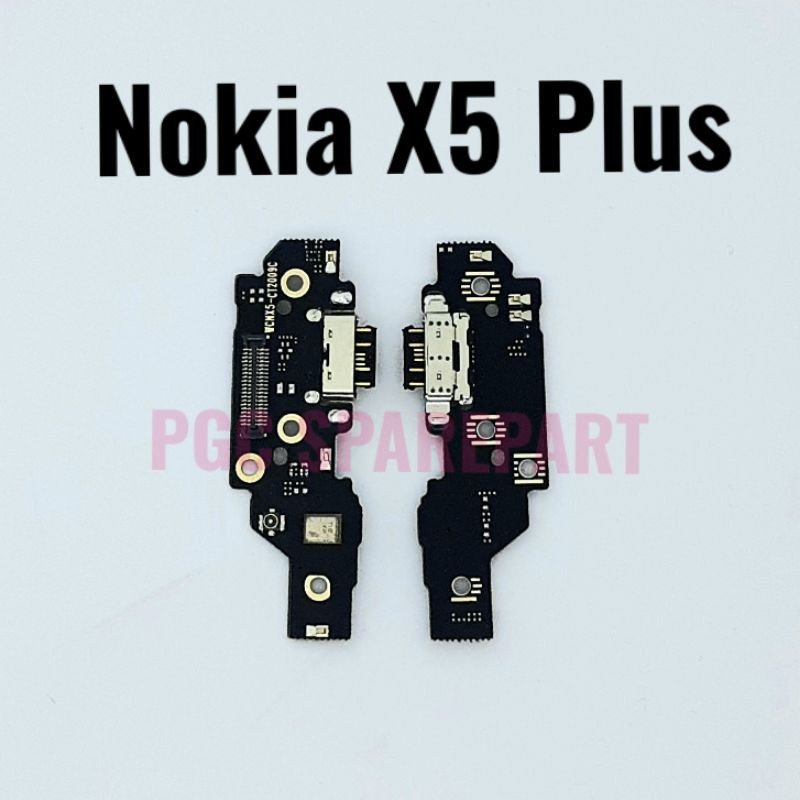 Connecteur De Charge Micro Pour Nokia 5.1 Plus - Noir Neuf - Modèles TA-1102/1105/1120