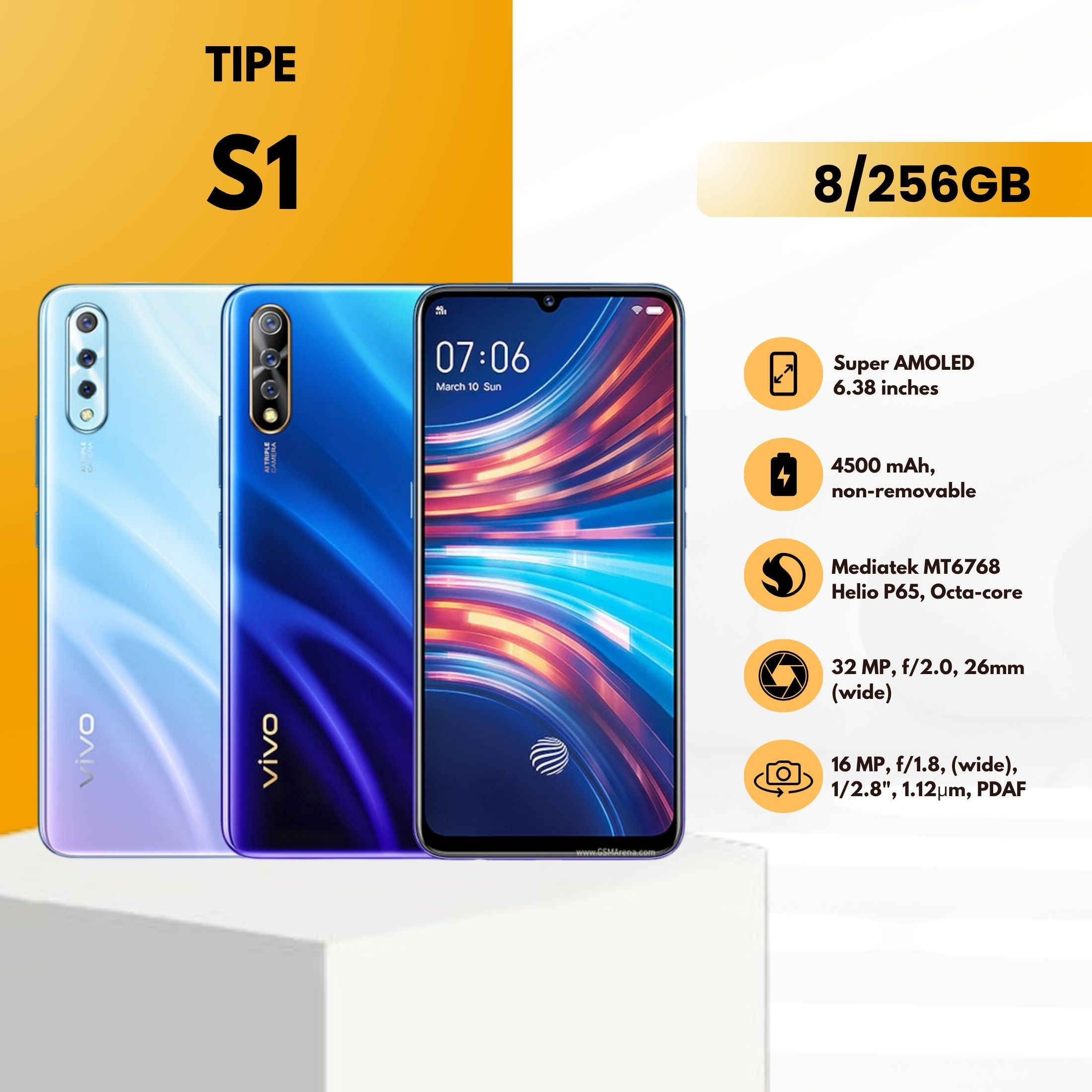 Chic mension S1 RAM 8/256GB 4G HP cheap smartphone fullset 12 months warranty Harga 890,000 rupiah*Gratis Ongkir