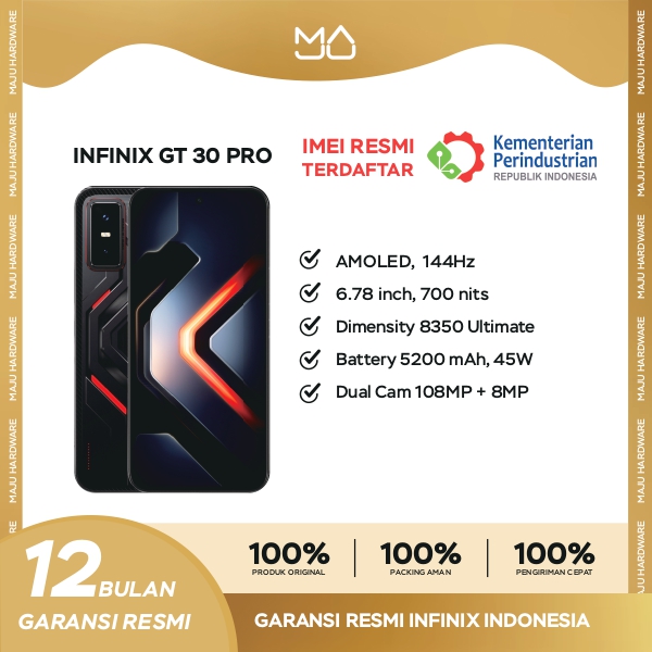 Infinix GT 30 Pro 8/256GB - Garansi Resmi Harga 3,919,000 rupiah*Gratis Ongkir