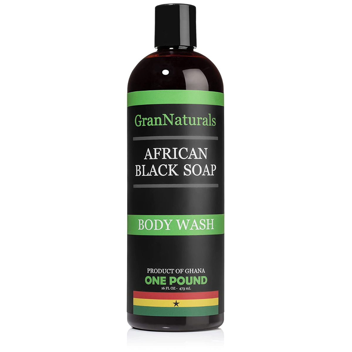 Promo RMJGranNaturals African Black Soap Body Wash - Natural Shower Gel ...
