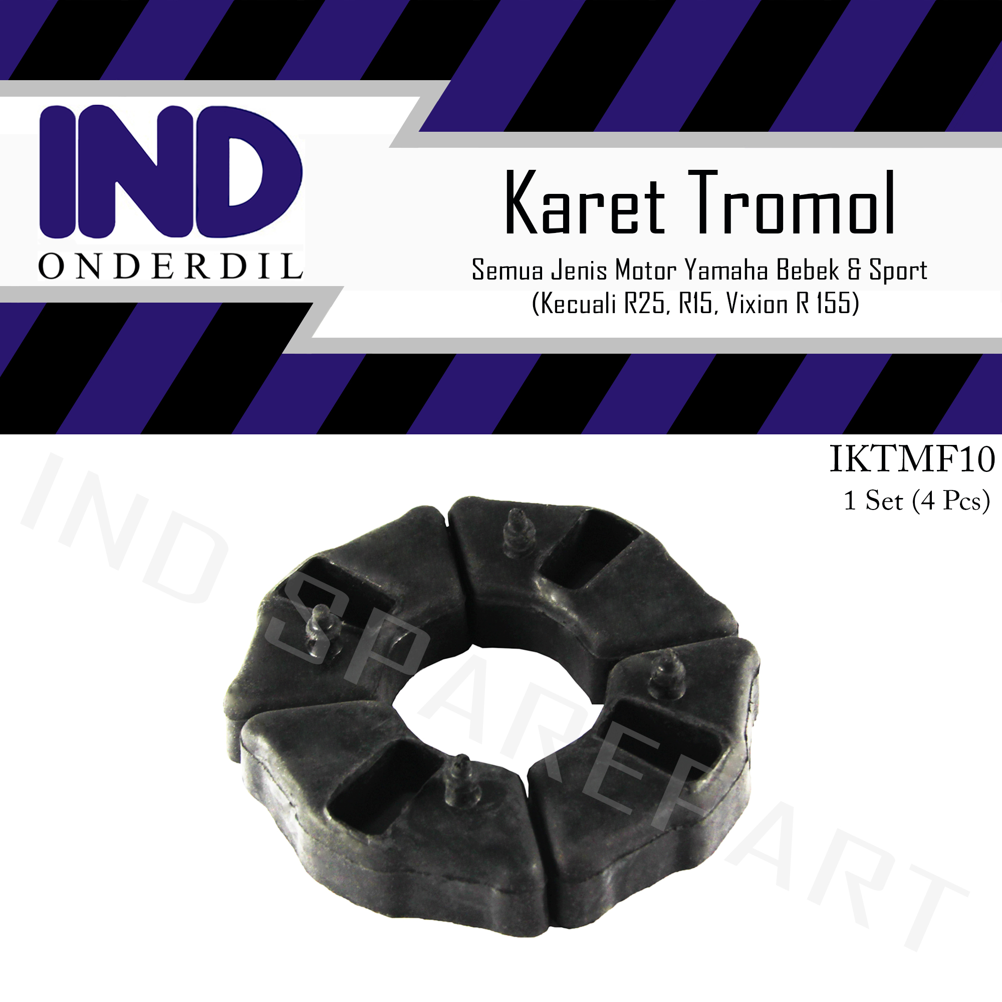 Karet Tromol-Bantalan Gear-Gir-Gigi Motor Yamaha Bebek-Sport Jupiter-Z-Z1-Burhan-Salib-MX-135-New & Vega-R-ZR-RR & Force 1-F1ZR-F1 ZR-Force FI-Crypton Harga 11,000 rupiah*Gratis Ongkir