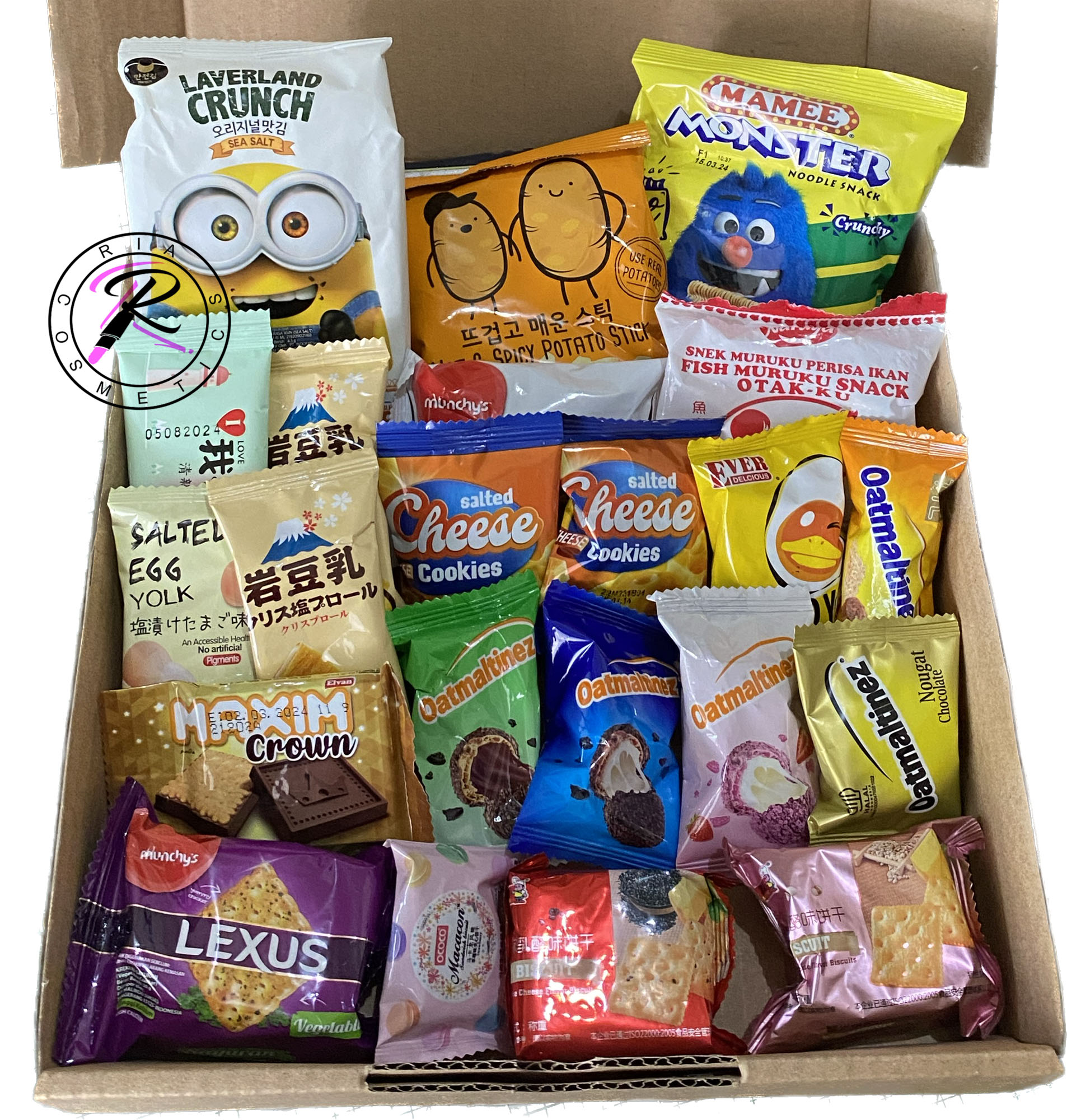 Hampers hadiah box Jajan Snack Import Ecer By Request