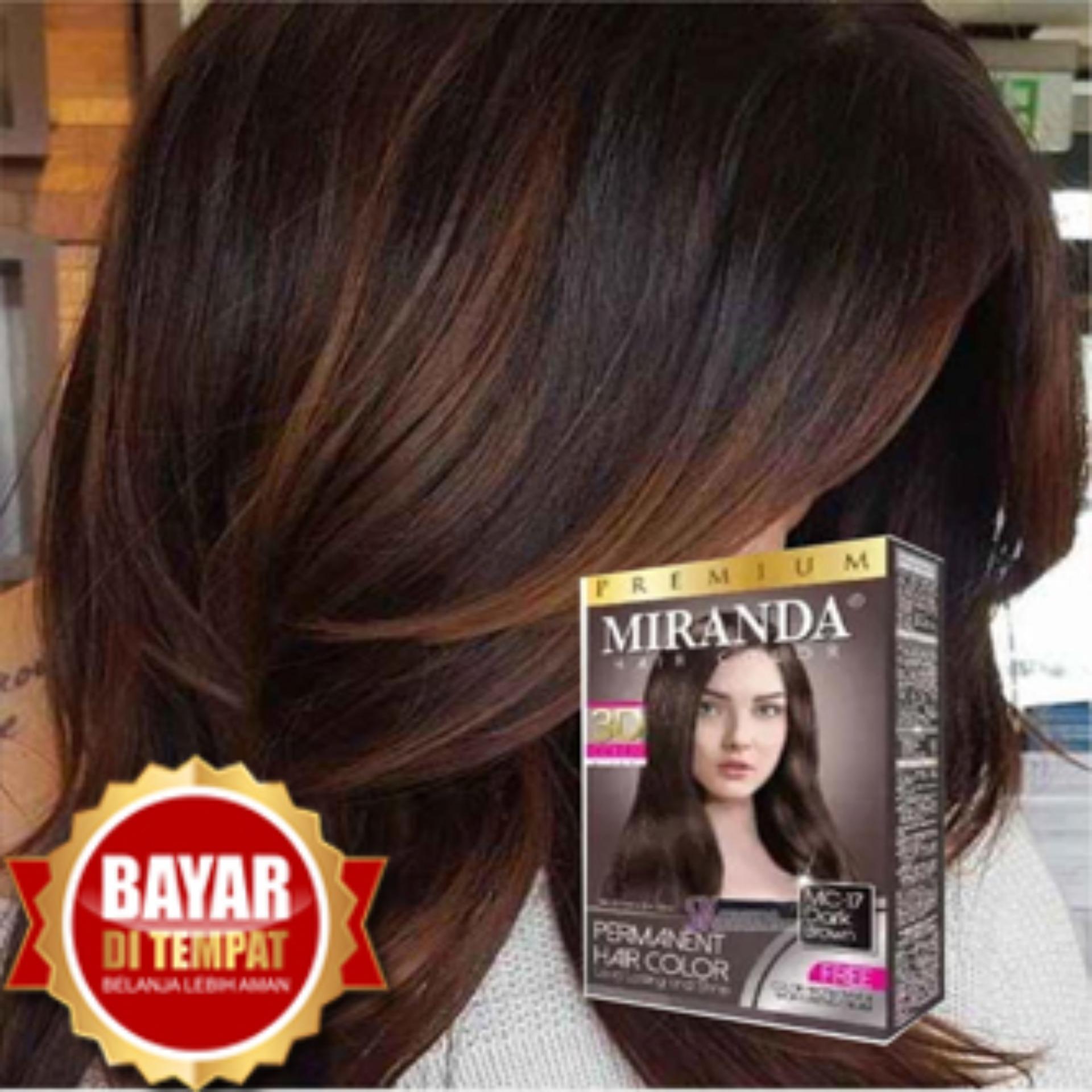 Miranda Premium Hair Color Original 100 Bpom Mc 18 Coffee Cat Pewarna Rambut Cat Rambut Pikok Semir Rambut