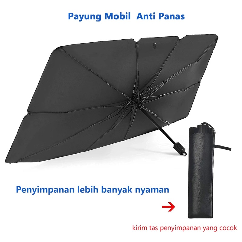 Car Windshield sun shade umbrella/umbrella sunshade sun shade protector/windshield sunshield heat resistant Harga 55,000 rupiah*Gratis Ongkir