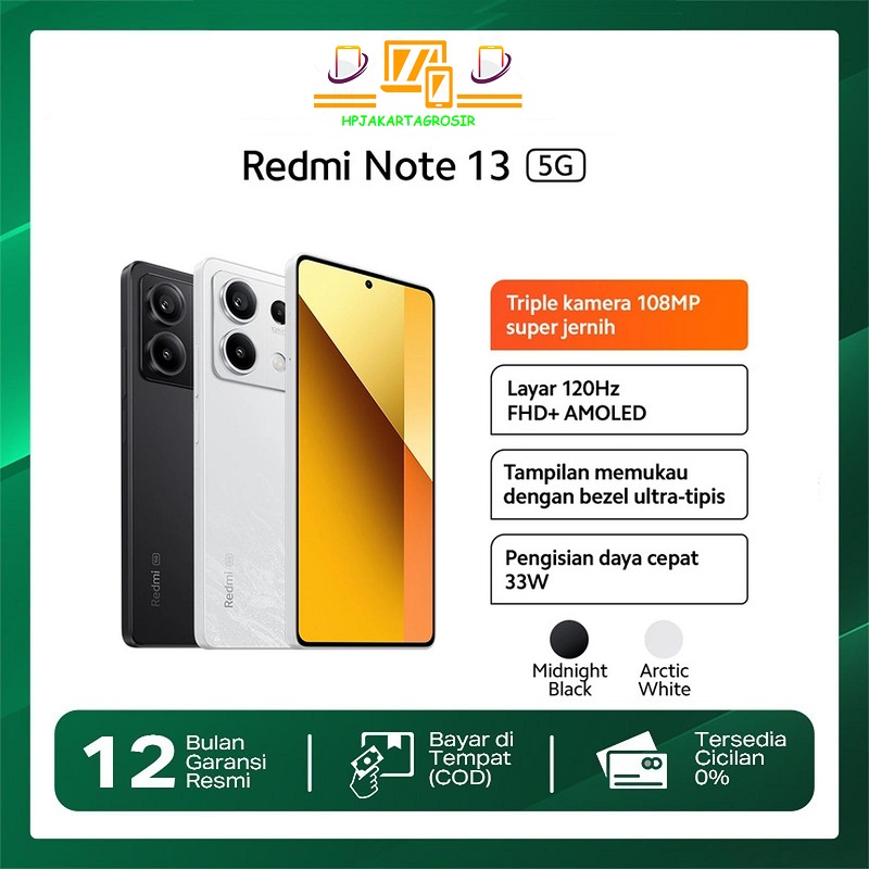 Xiaomi Redmi Note 13 5g 8/256Gb Harga  2,320,000 Ringgit*Penghantaran Percuma
