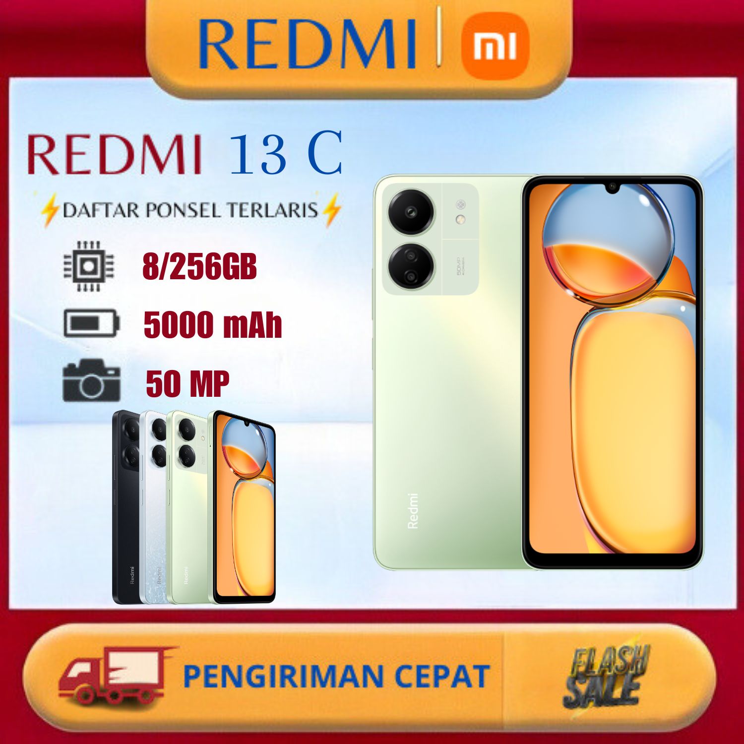 Hp Redmi 13C 6/128,8/256 Gb Fullset - Can Cod Original Bonus Tws. Giá 1,188,000 Đồng*Miễn phí vận chuyển