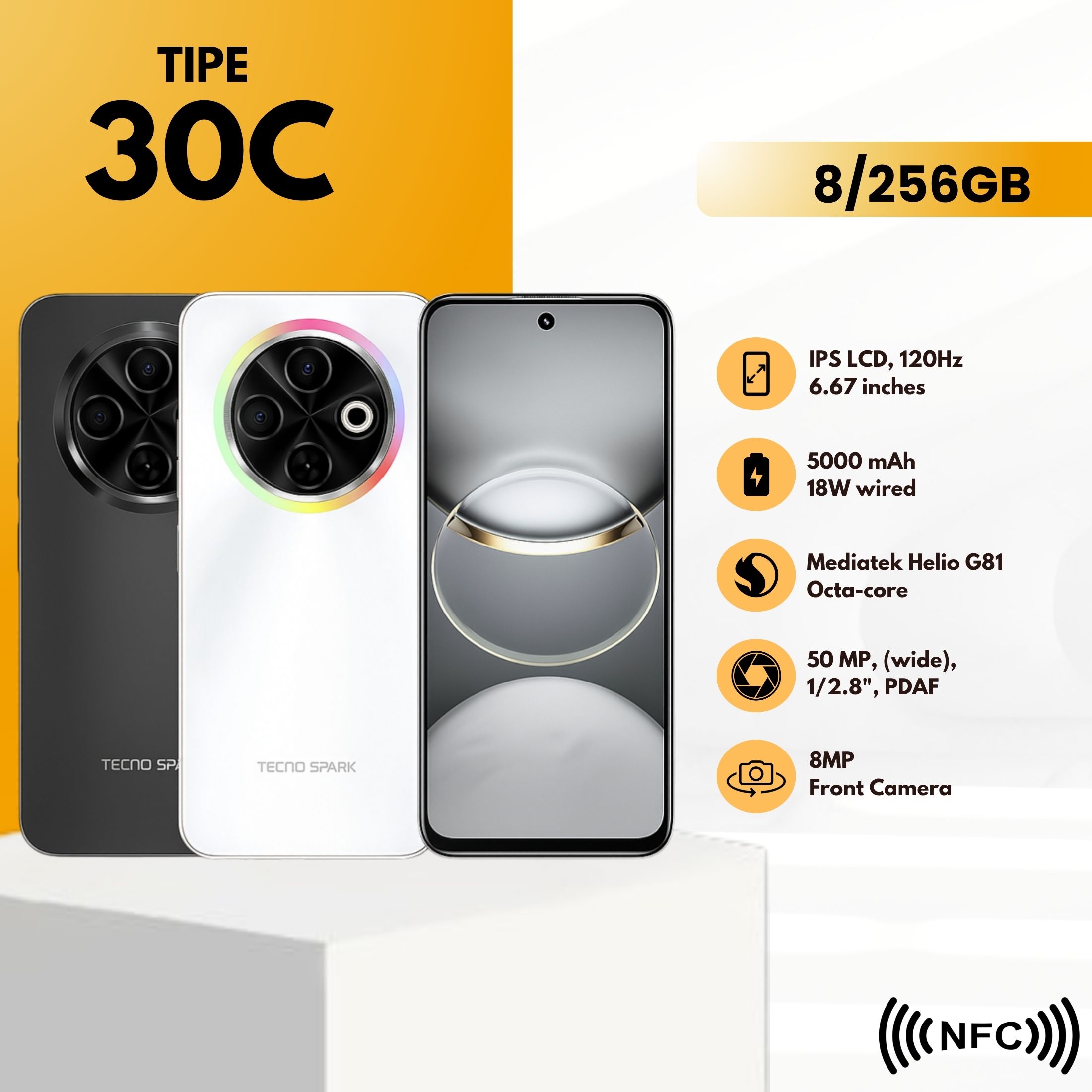 Chic mension HP tecnospark 30C 8 + 256GB secand like a new 100% guaranteed and trusted warranty 12 months guaranteed trust!! FLASHSALE!!! Harga 1,229,000 rupiah*Gratis Ongkir