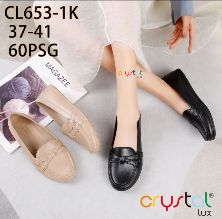 Latest Women's Rubber Ballet Flat Shoes Brand Crystal Lux Code Cl653-1K Harga 33,900 rupiah*Gratis Ongkir