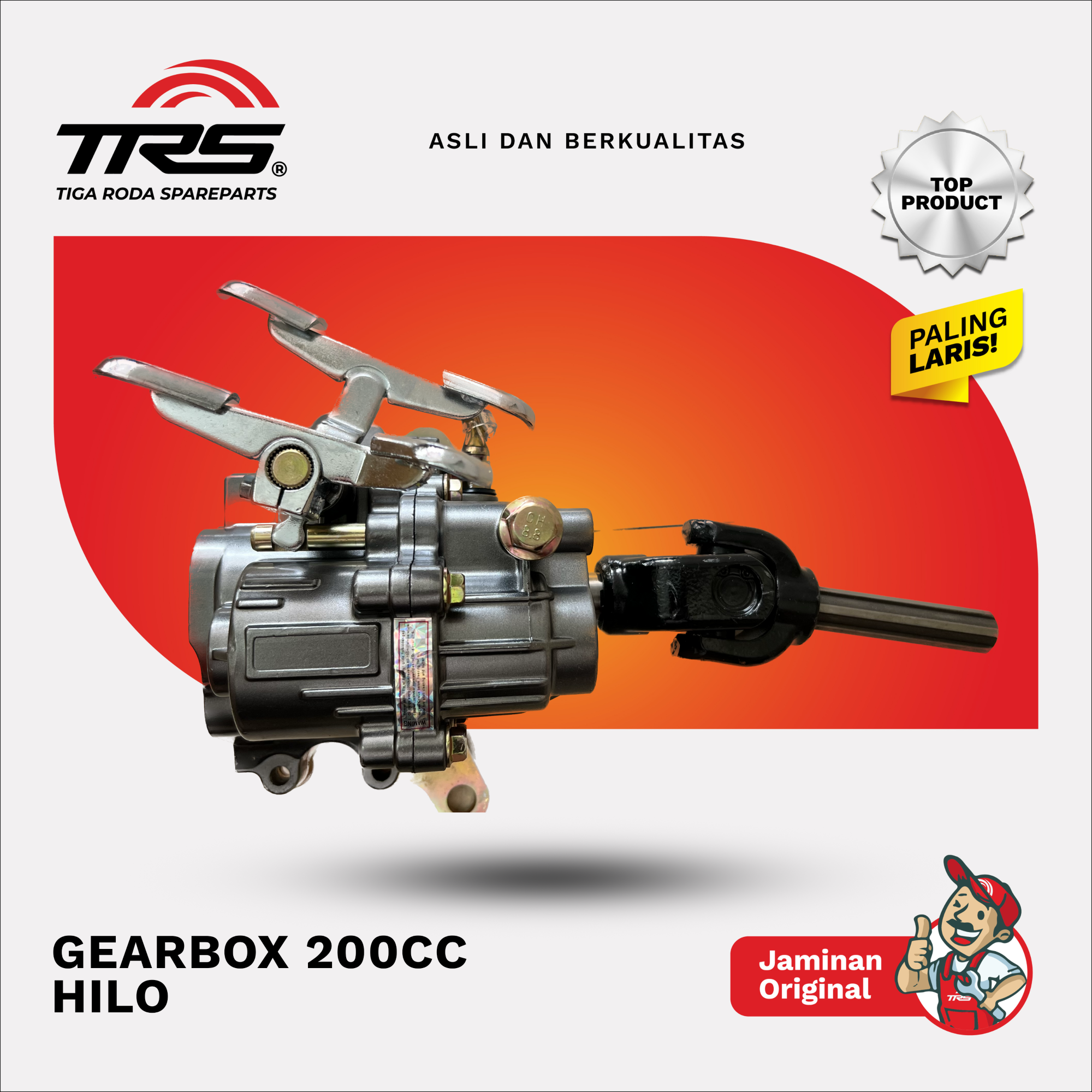 GEARBOX + HILO LONG 200CC PNP VIAR KAISAR RODA 3 DLL [TRS] Harga 1,350,000 rupiah*Gratis Ongkir