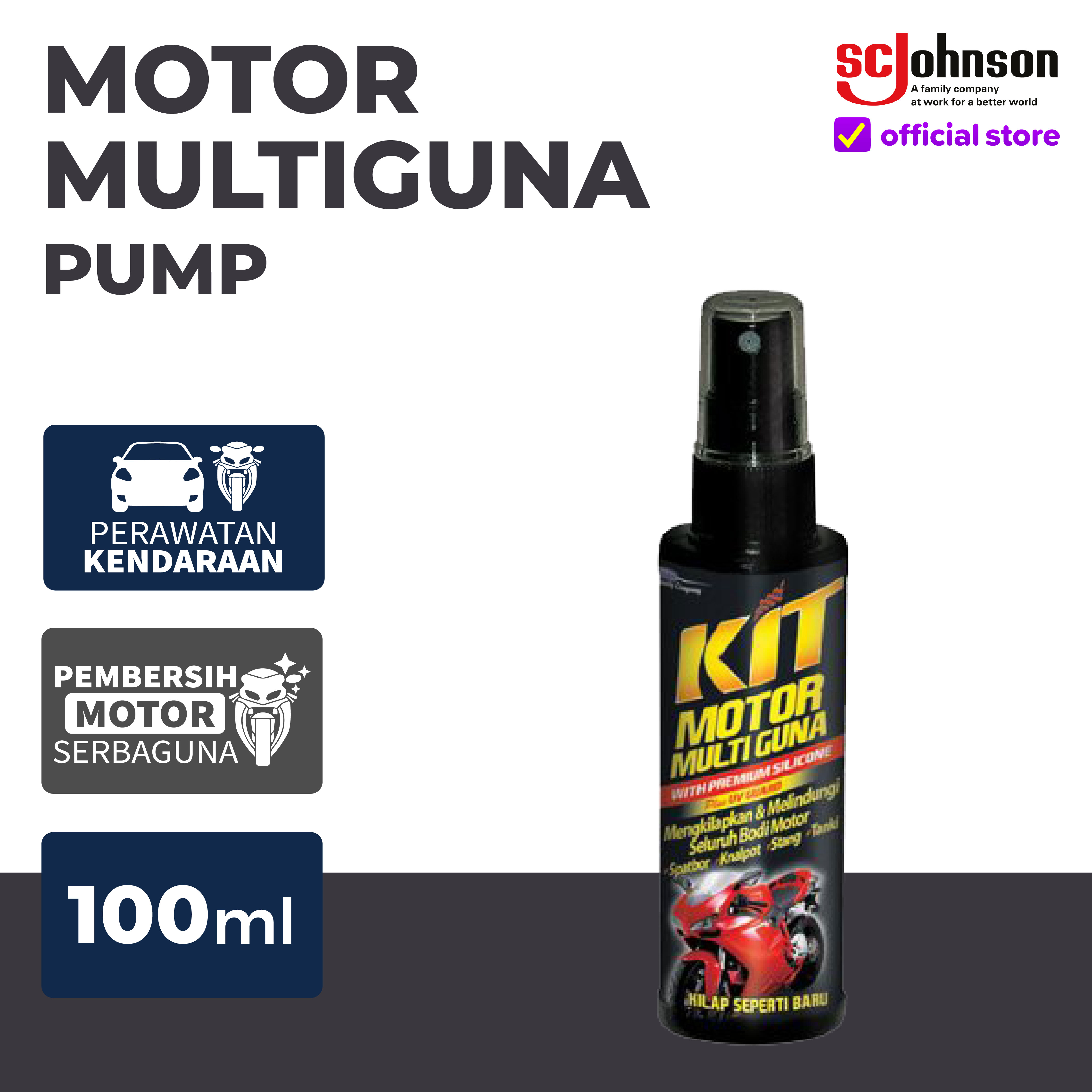 KIT Motor Multiguna Pembersih Motor - Pump 100mL Giá 15,015 Đồng*Miễn phí vận chuyển