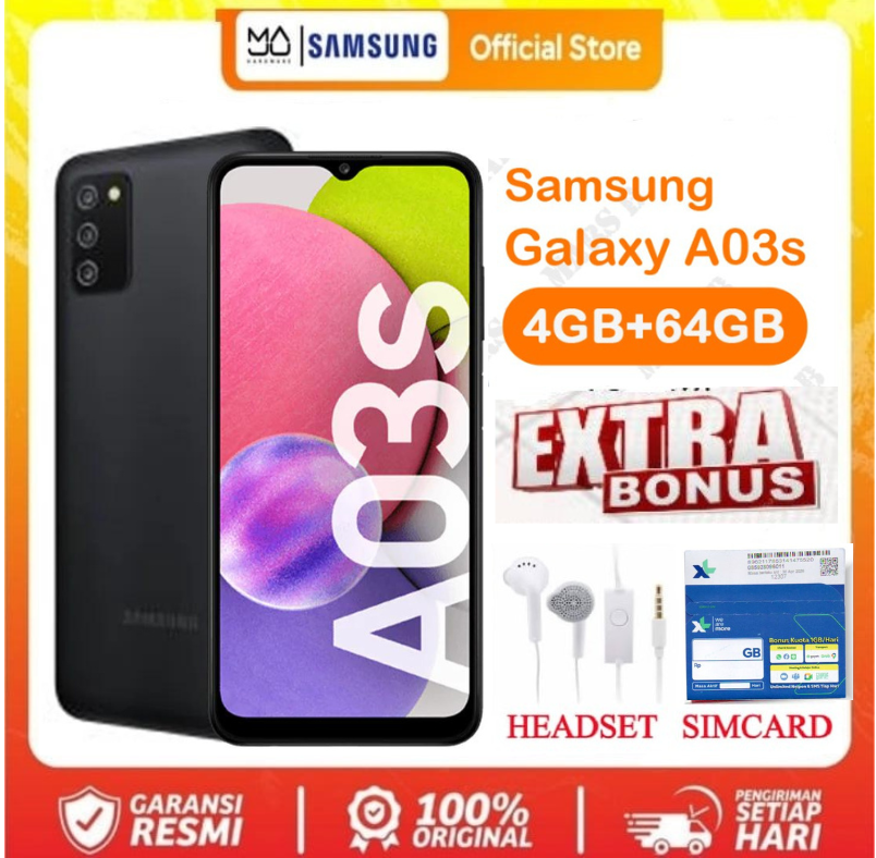 Samsung Galaxy A03S 4/64 Garansi A03 S Ram 4Gb 64Gb - Promo , 4GB + 64GB Harga  1,000,000 Ringgit*Penghantaran Percuma