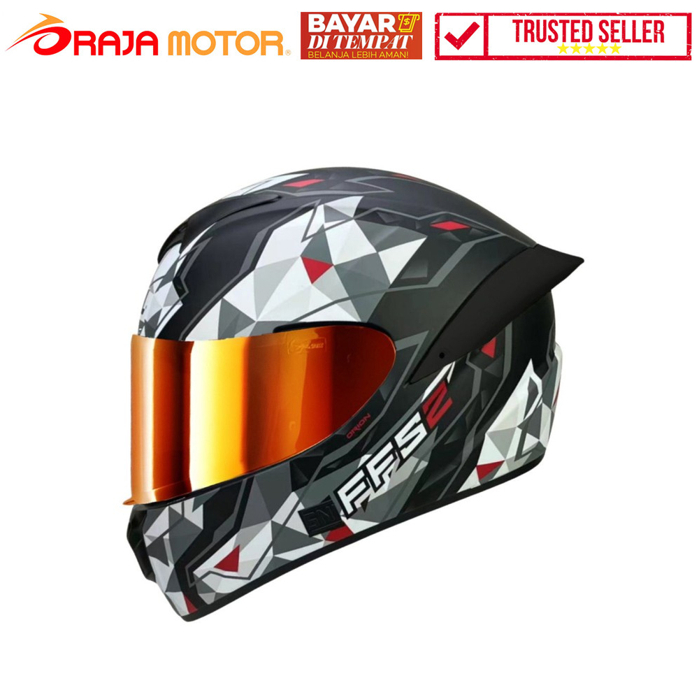 SNAIL Helm Full Face FFS2 Orion Grey DD Ring - Visor Red - RAJA MOTOR Jual Aksesoris Variasi Sepeda Motor - PROMO GAJIAN SALE DISKON BIRTHDAY RAMADAN- Gratis Ongkos Kirim Harga 1,175,000 rupiah*Gratis Ongkir