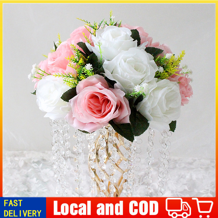 Luxury Gold Flower desktop Flower crafts pernikahan party pernikahan Christmas flower