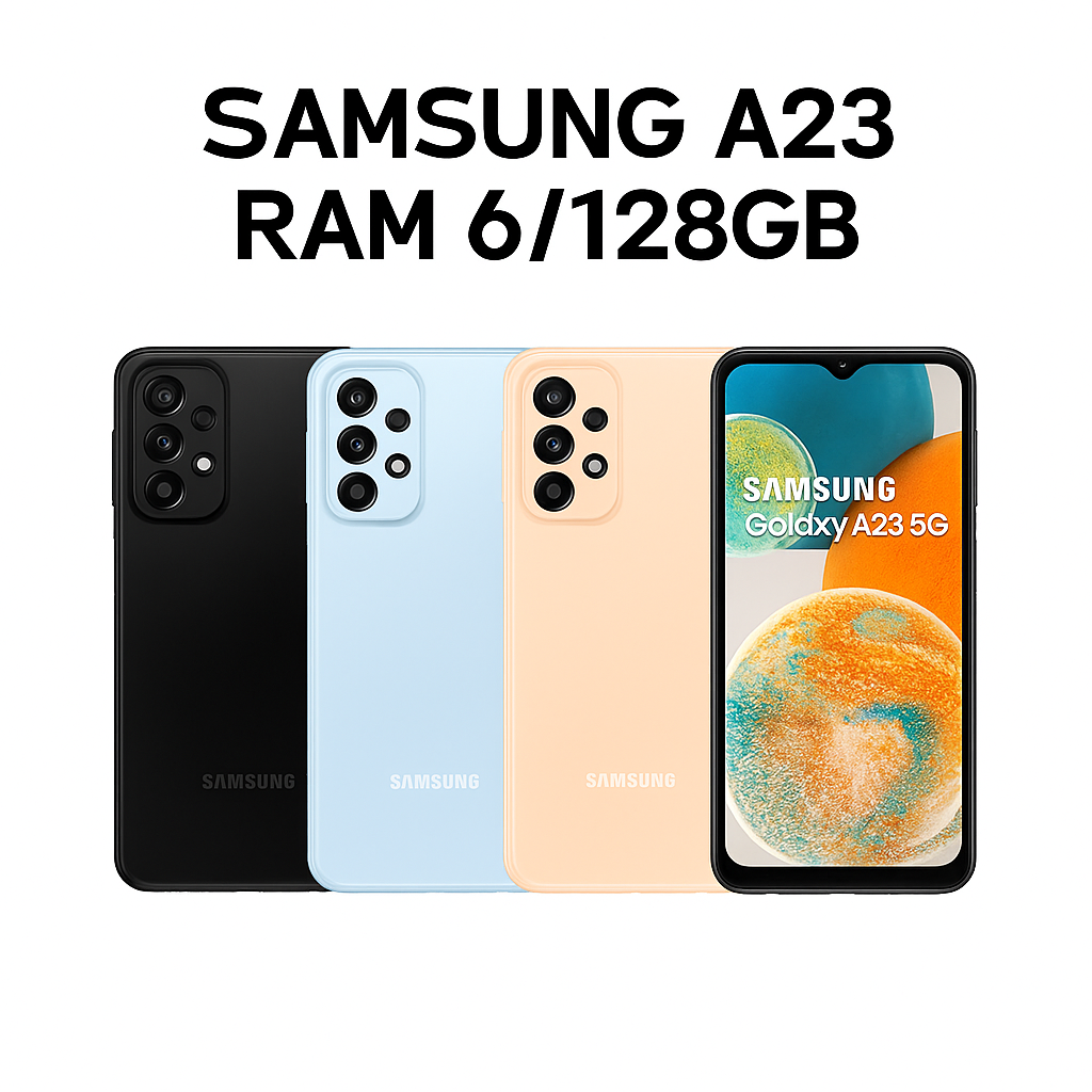 SAMSUNG A23 RAM 6/128GB (GARANSI RESMI) Harga 2,200,000 rupiah*Gratis Ongkir