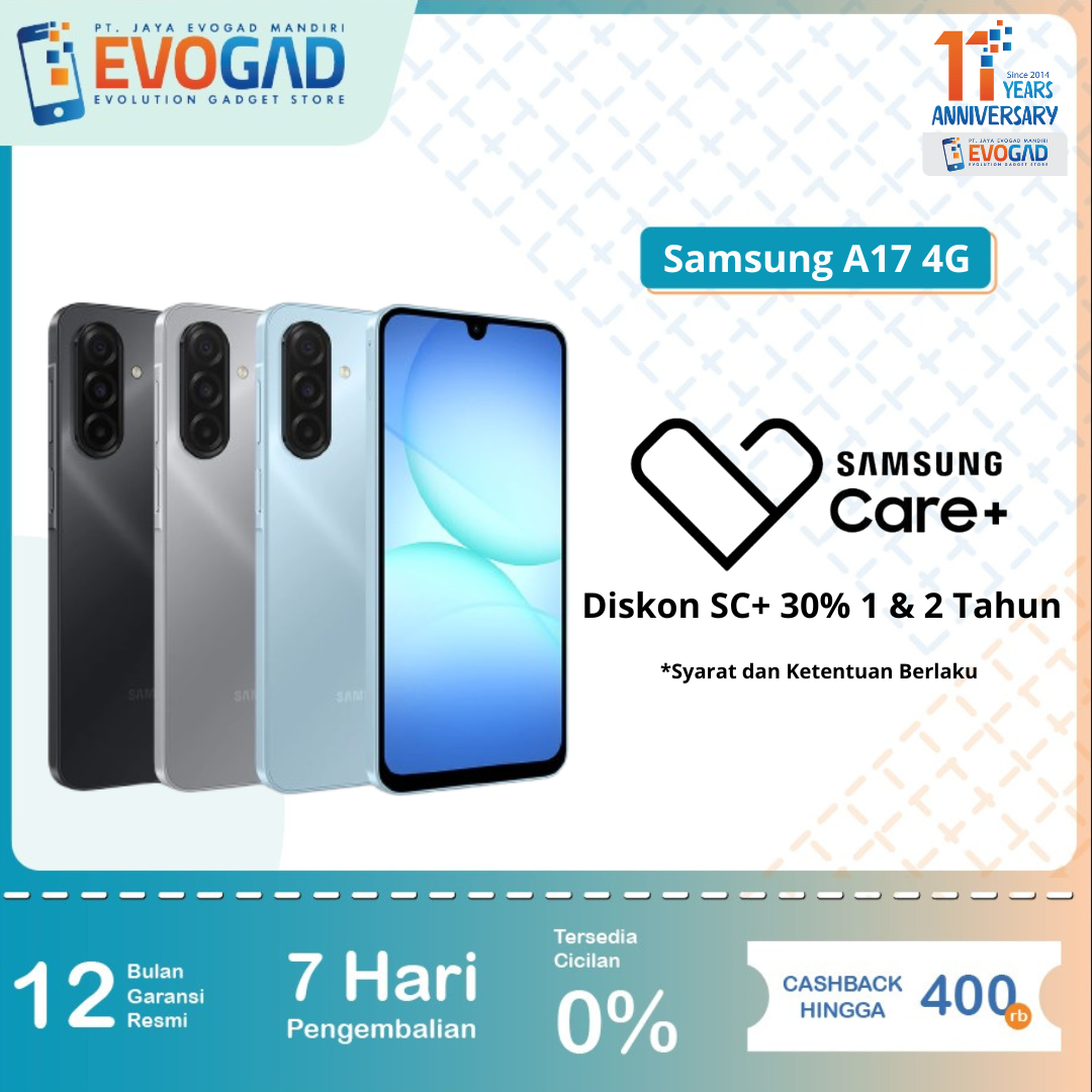 Samsung Galaxy A17 4g 8/128Gb & 8/256Gb Mediatek Helio G99, 5000Mah 25W Fast Charging | Official Sein Warranty 1 Year Harga  2,835,000 Ringgit*Penghantaran Percuma