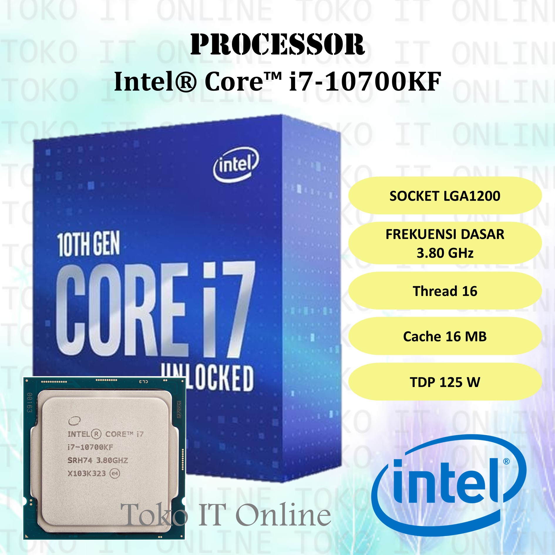 INTEL CORE I7-10700KF LGA1200 | Lazada Indonesia