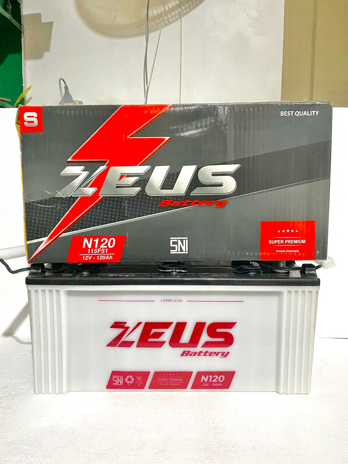 Aki mobil Toyota Truck DA Zeus N120 (115F51) 12v 120Ah / 12v120Ah Harga 1,635,000 rupiah*Gratis Ongkir