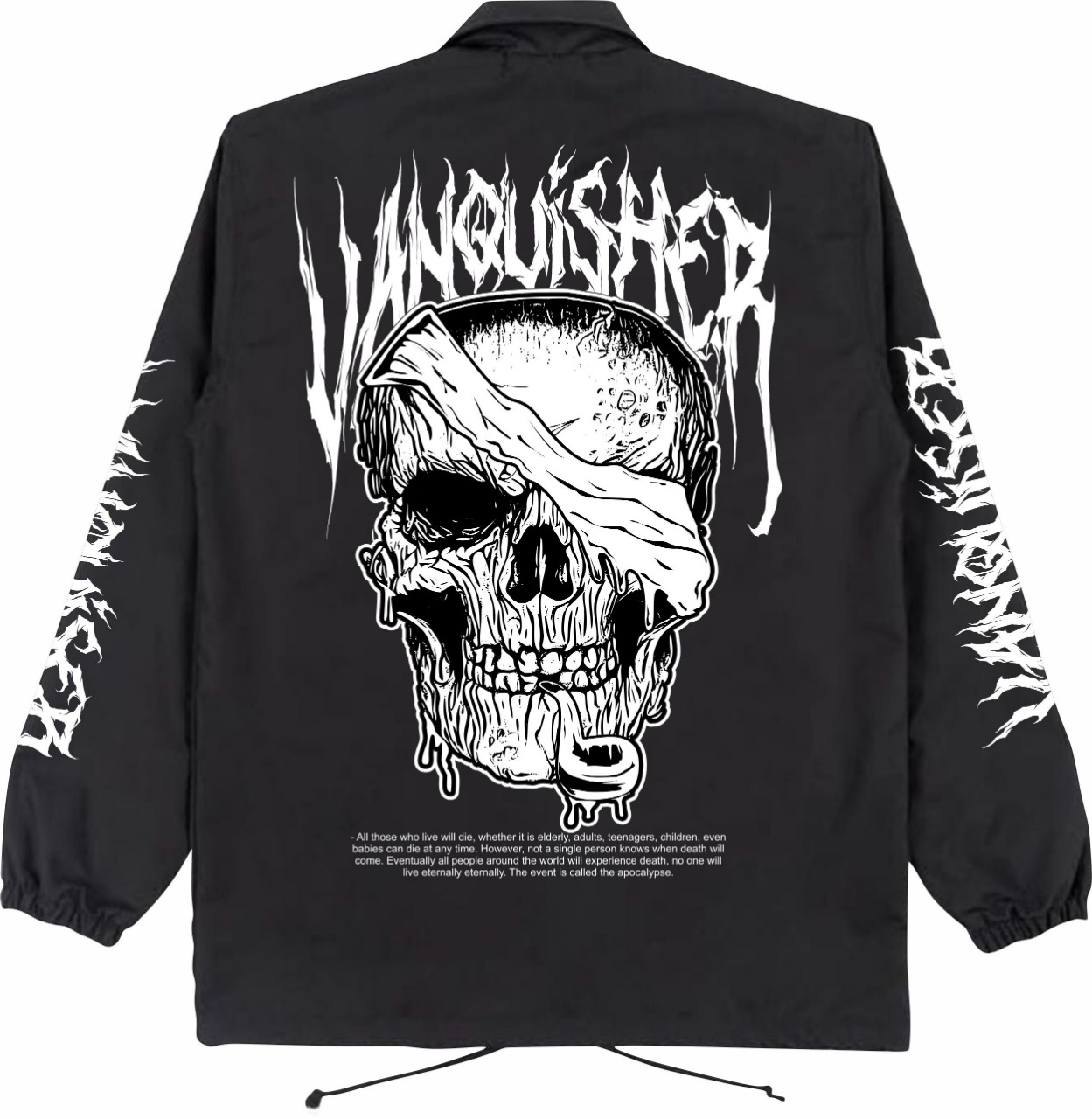 Ryujin Black And White Split Denim Jacket Half Black Half White