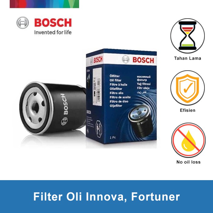 Bosch Filter Oli Toyota Innova, Fortuner 0986AF1042 1 Pcs Harga 54,400 rupiah*Gratis Ongkir