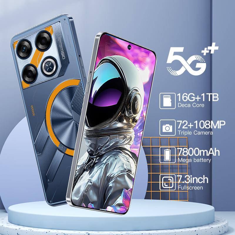 [100% brand new] GT20 Pro Android 5G Ponsel Layar 7,3 Inci 16GB + ROM 1TB 7800mAh 50MP+108MP Dual Card WiFi - Bluetooth Handphone Giá 1,198,000 Đồng*Miễn phí vận chuyển