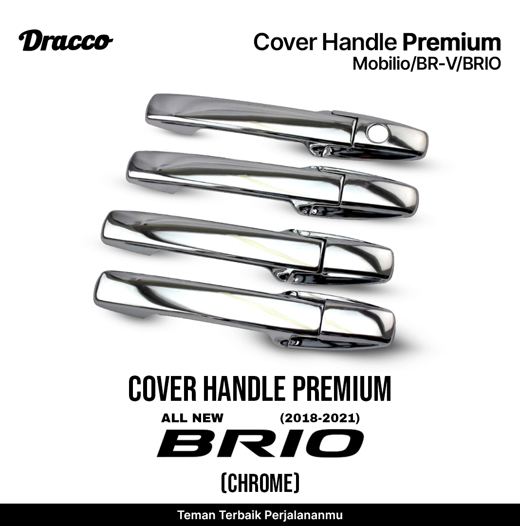 Premium Handle Cover All New Brio 2018 - 2021 Car Door Handle Cover Dracco Accessories Harga 90,000 rupiah*Gratis Ongkir