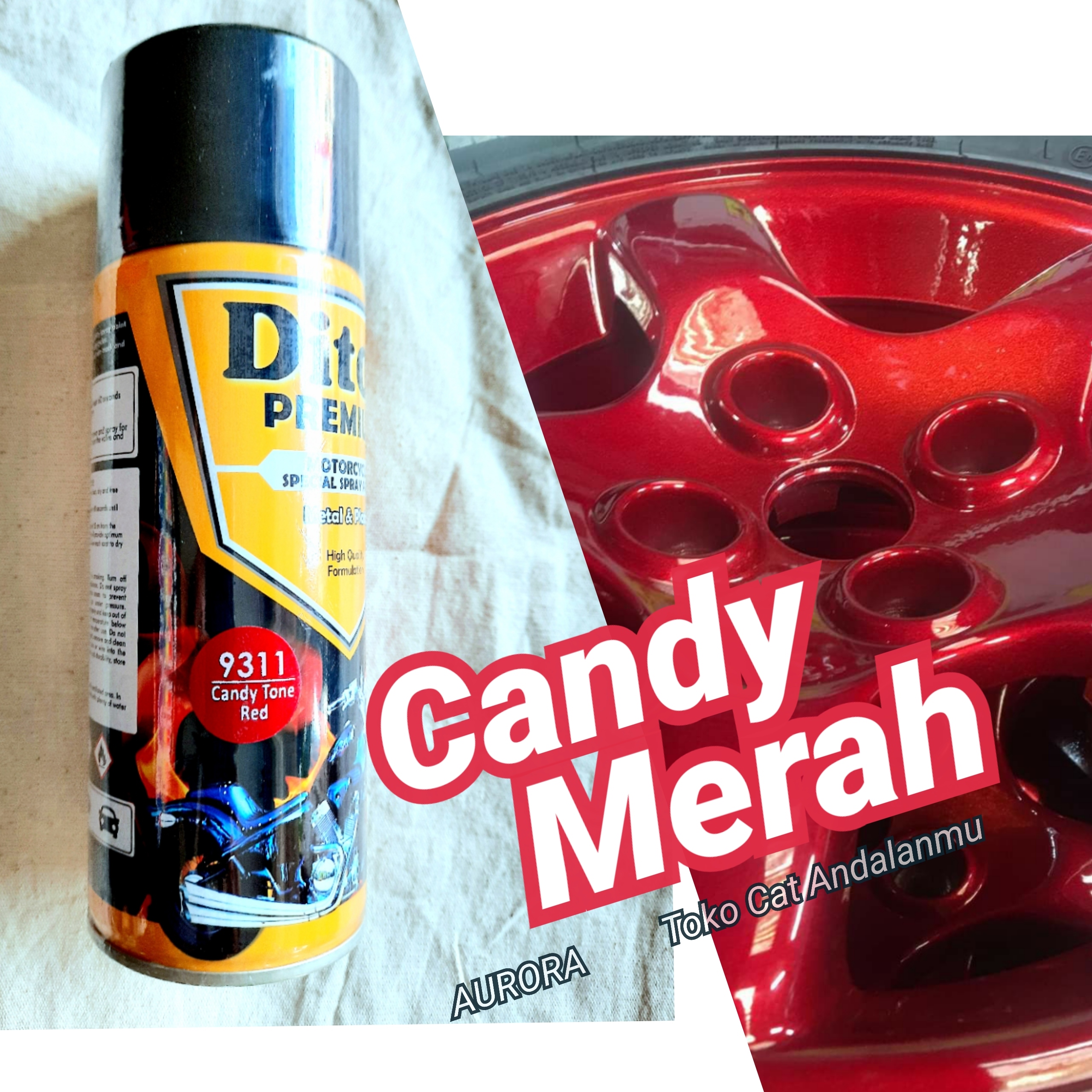 Pilox Diton Premium Candy Red Merah Candytone Transparan Candi Cendi Cendy Cenditon Transfaran Tahan Bensin Sejenis Samurai Paint Pilok Lazada Indonesia