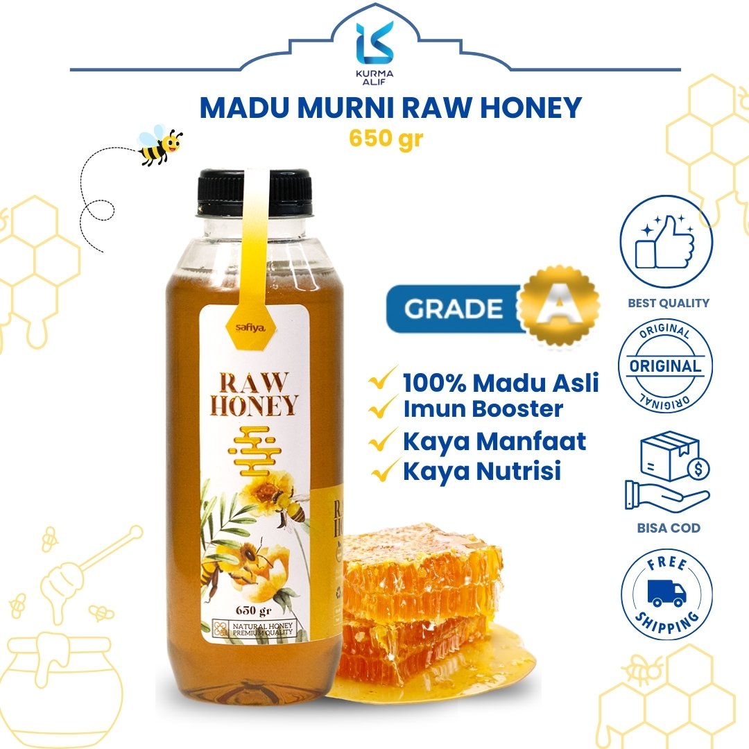 Madu Murni Asli Safiya 650 gr Herbal Premium Original